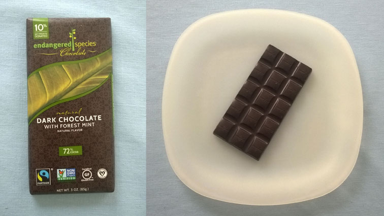 Review Endangered Species Dark Chocolate with Forest Mint